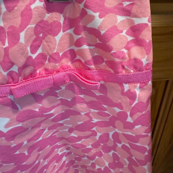 Lilly Pulitzer Vintage A-Line Skirt 14 Lime Green Pink Floral Lined - Picture 3 of 11